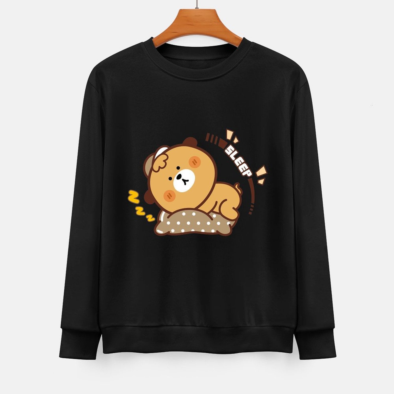 Front Patterned Long Sleeve TopPremium Finish Fade-Resistant